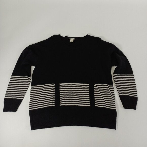Women's White & Warren 100% Cashmere Sweater Size L - Picture 1 of 5